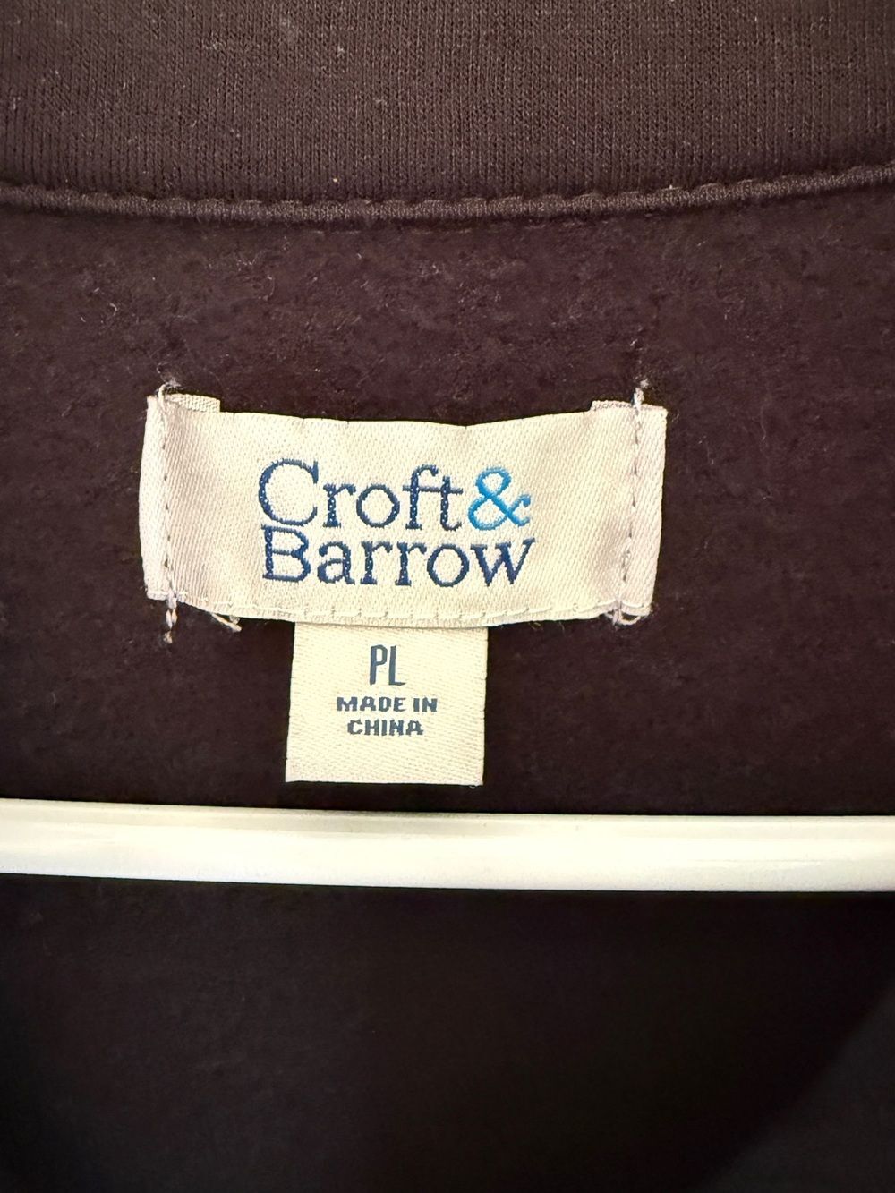 Croft & Barrow Black Full Zip Fleece Jacket Mock Neck Pockets PL - Picture 2 of 9